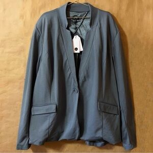 Universal Standard | NWT Smoking Jacket Blazer Stormy Weather Grey Size 3XL